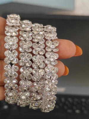 diamond cut bangles